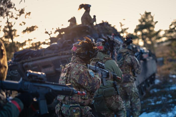 NATO eFP kaujas grupas mācības Latvijā / Foto: srž. Ēriks Kukutis/Aizsardzības ministrija